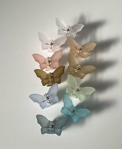 کلیپس زنانه 3 سانت مدل پروانه مات