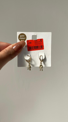 گوشواره زنانه مدل پیروزی روکش طلا