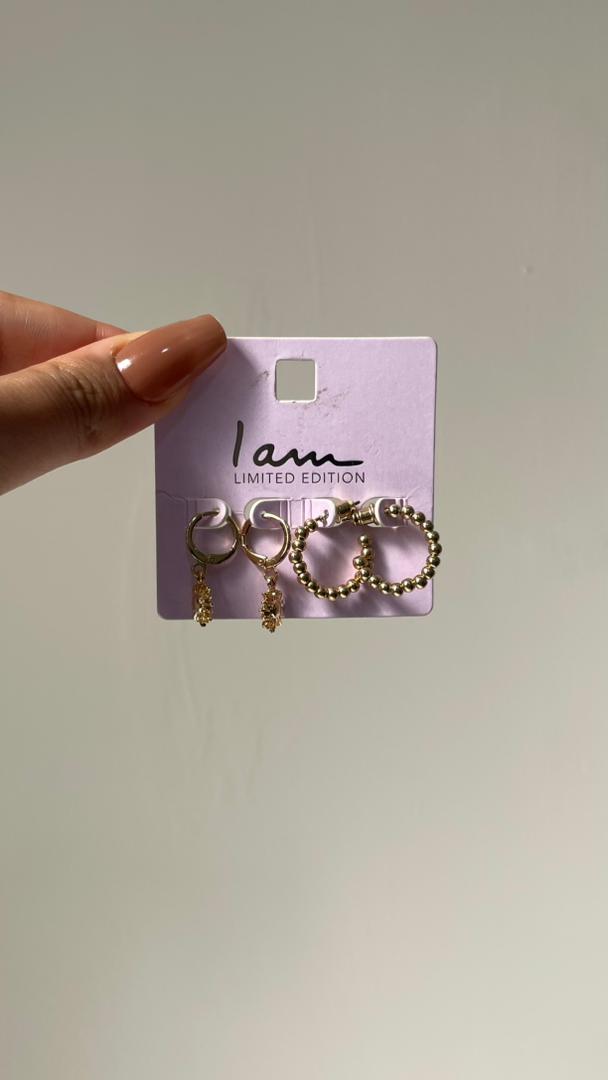 پک گوشواره زنانه روکش طلا