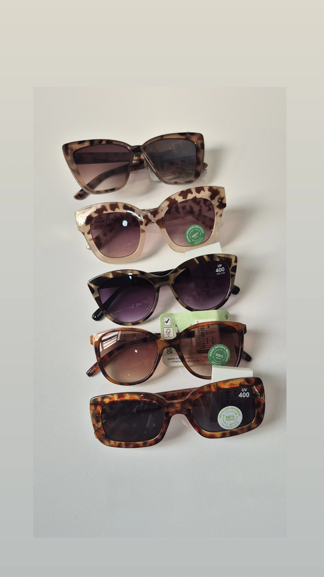 عینک آفتابی زنانه پاییزی با کاور زیپی هدیه 🎁