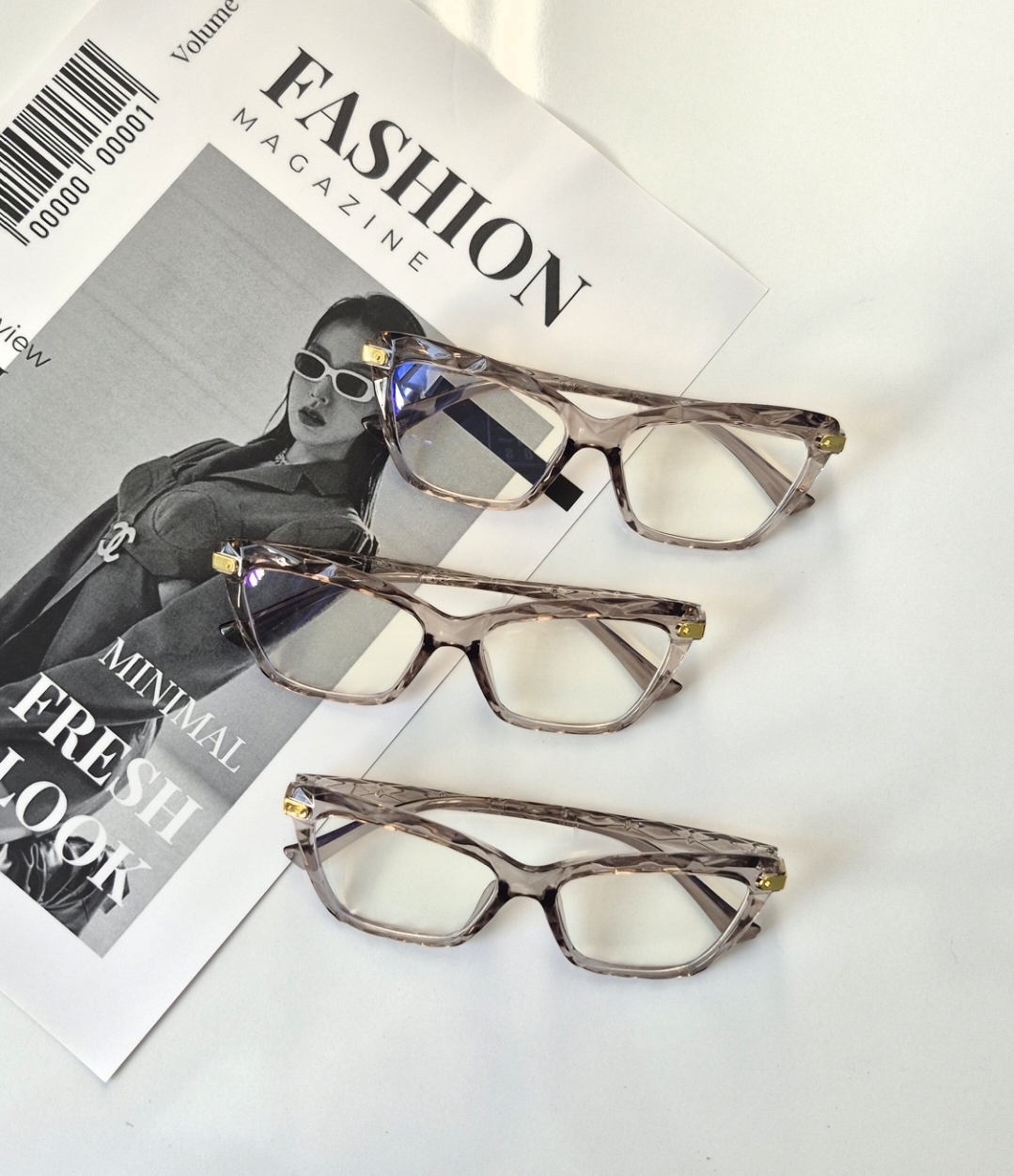 عینک بلوکات کریستالی زنانه