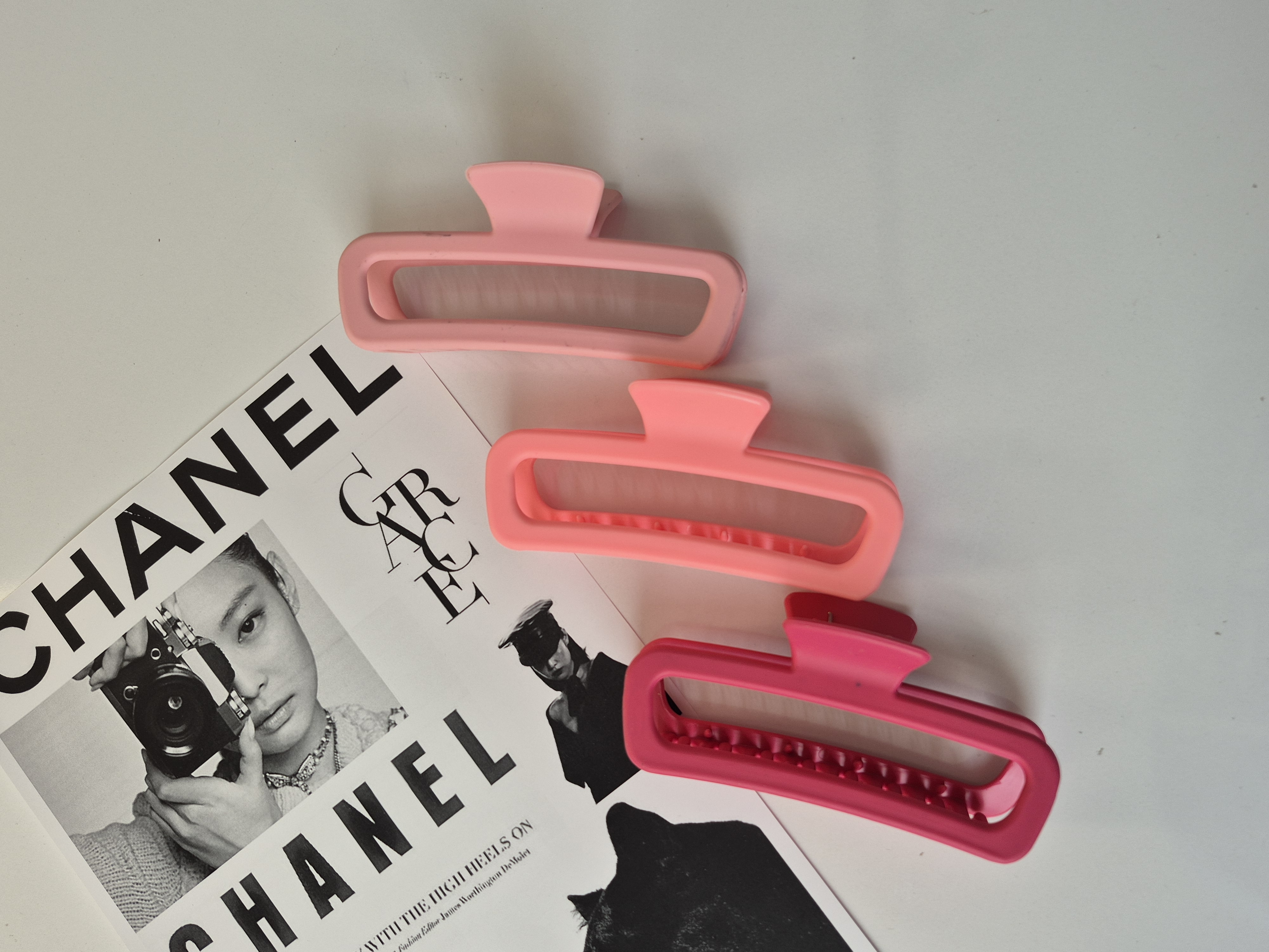 کلیپس زنانه مستطیلی سایز بزرگ ۱۲ سانت