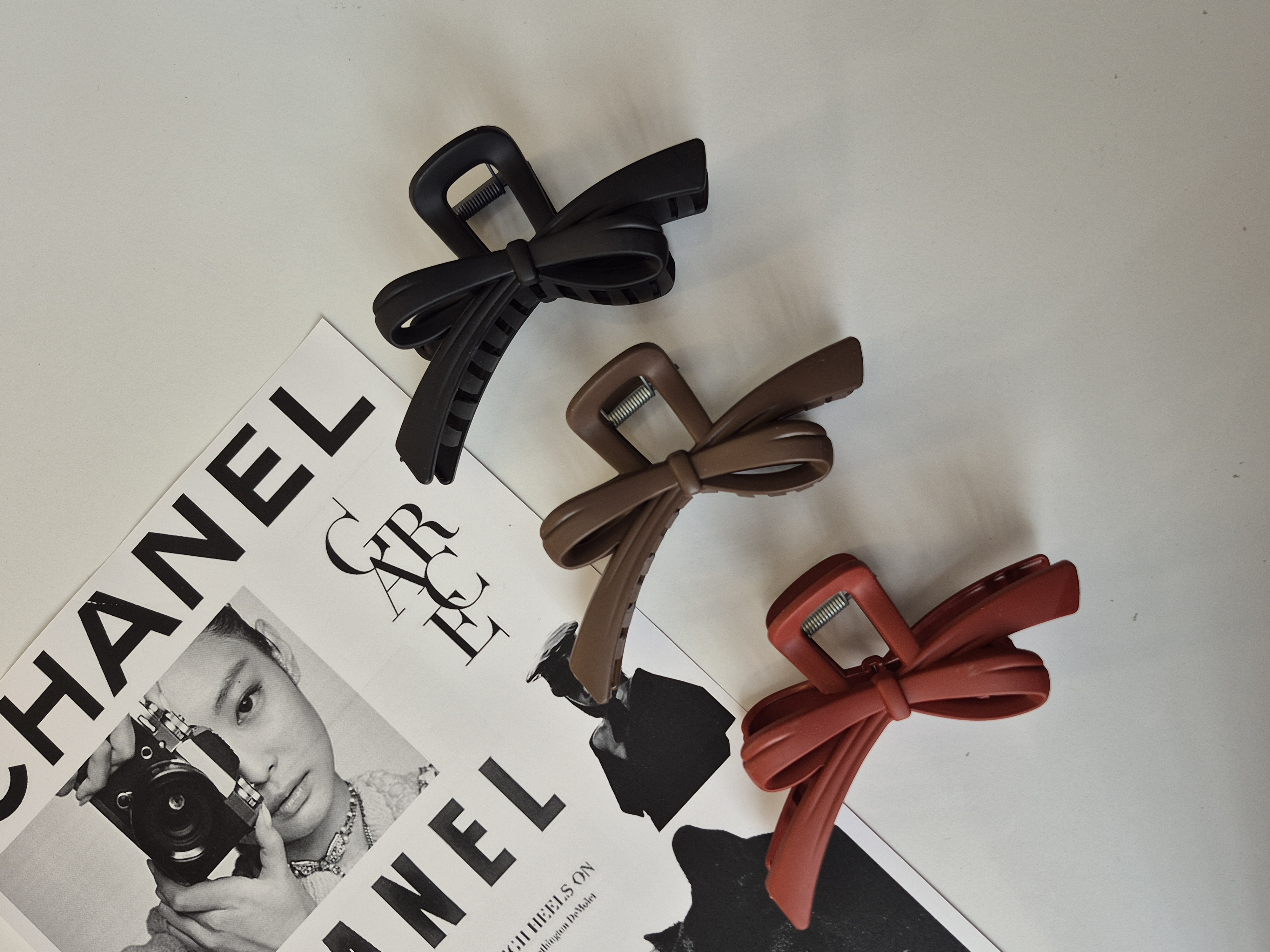 کلیپس زنانه مدل پاپیون سایز بزرگ ۱۲ سانت