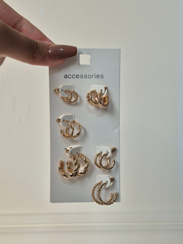 پک گوشواره زنانه طلایی