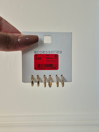 پک گوشواره زنانه طلایی و رنگ ثابت