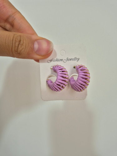 گوشواره زنانه تابستونی سبک مدل گردالی