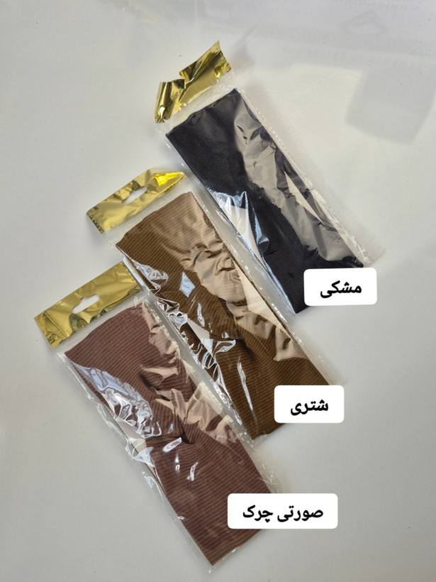 هدبند زنانه مدل کبریتی طرح گره دار با رنگبندی متنوع